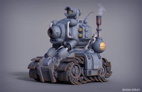 Metal Slug Sv001 Textured Brian Shray Tank Drawing Concept Art