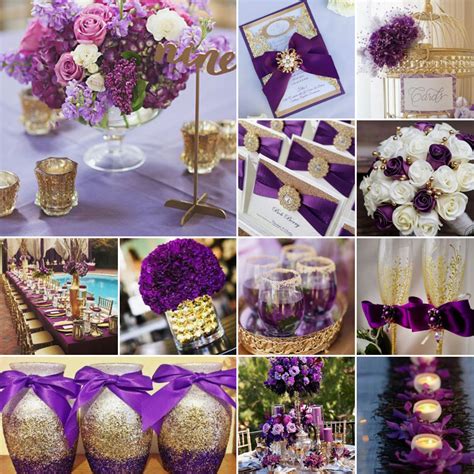 Purple And Gold Wedding Theme Ideas