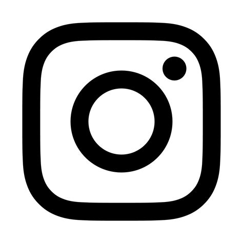Logotipo Negro De Instagram Sobre Fondo Transparente Vector En Vecteezy