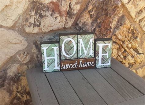 Home Sweet Home Handmade Wood Decor Rustic Decor Etsy