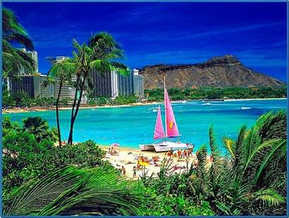 Hawaii Screensavers Biz Background Hawaiian Wallpapers Beach