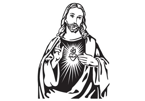 Black And White Drawings Of Jesus