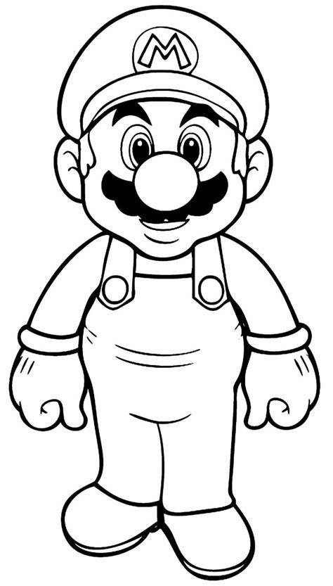 Imagem Mario Bros Para Colorir