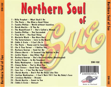 White Trash Soul Various Artists The Northern Soul Of Sue Soul