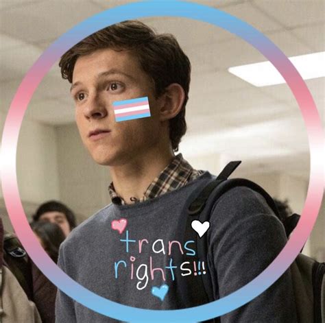 Trans Peter Parker Profile Pic Trans Rights Version