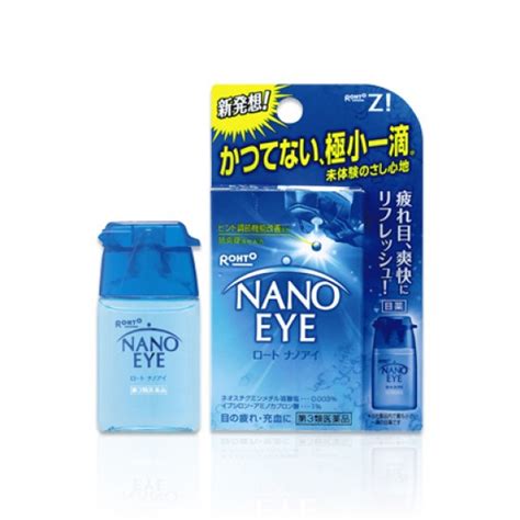 Rohto Nano Eye Blue Купить Японские капли для глаз на гелевой основе