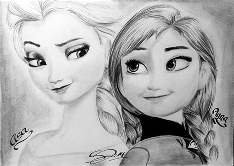 Frozen On Deviantart Elsa Drawing Anna