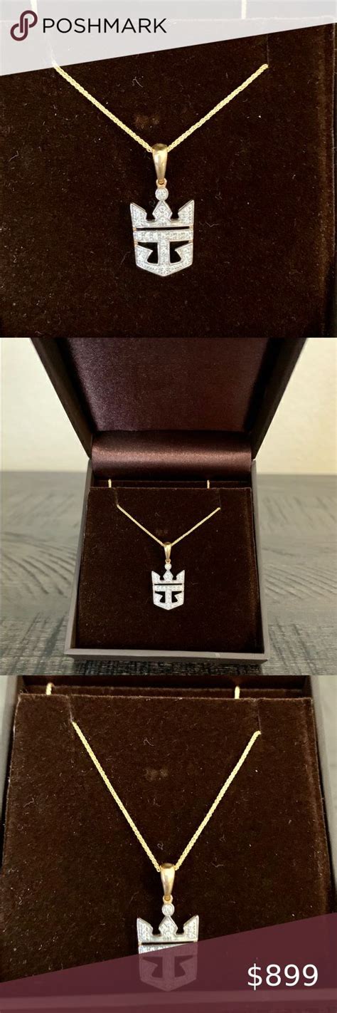 Royal Caribbean 14k Diamond Crown Anchor Necklace Anchor Necklace