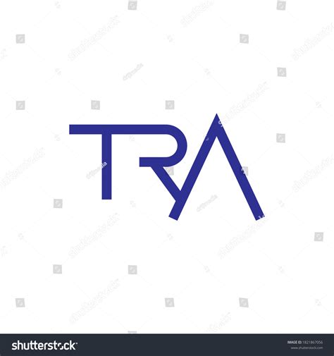 Tra Letter Logo Design Vector Stock Vector Royalty Free 1821867056