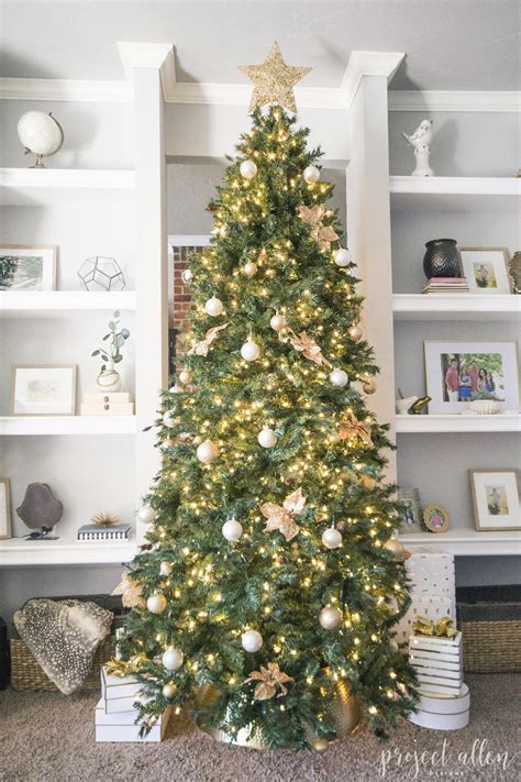 Gold Christmas Tree Decor Ideas Gold Decorations For Christmas Trees