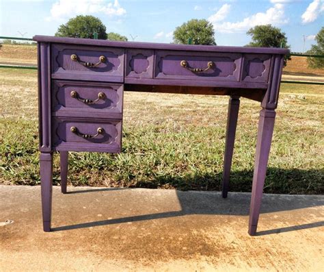 Distressed Purple Desk Purple Furniture Purple Desk Barn Apartment