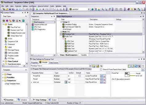 Teststand Información Básica Y Extensiones De Archivo Asociadas