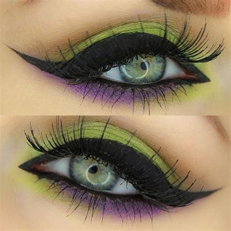 Purple And Green Eye Makeup Via Eyeshadow Makeup Makeup Art Beauty
