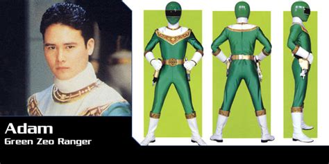 Adam As The Green Zeo Rangerzeo Ranger 4power Rangers Zeo Los