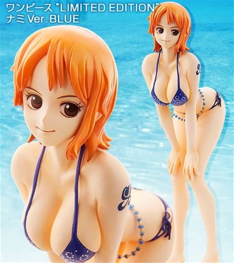 Anime One Piece Blue Swimsuit Nami Pop Nami Sexy Action Figure Collection Toy 18cmanime One