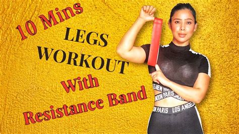 Mins Legs Workout With Resistance Band Youtube