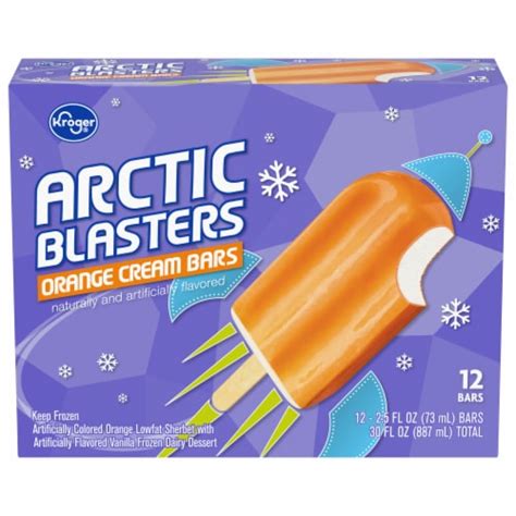 Kroger Arctic Blasters Orange Cream Bars 12 Ct Marianos