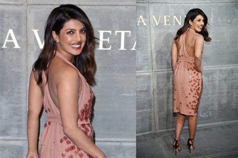 Priyanka Chopra Looks Every Bit Hot In This Nude Pink Dress Times Of