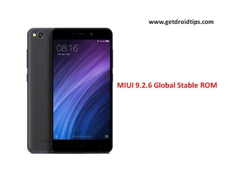A custom rom will change the android operating system with a new firmware. Install MIUI 9.2.6 Global Stable ROM for Redmi 4A Download