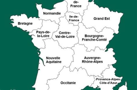 Nouvelles Carte Des Régions De France Altoservices