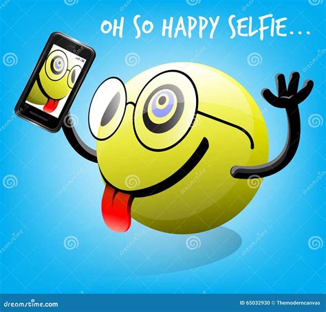 Selfie Emoticon Vector Illustration 71113666