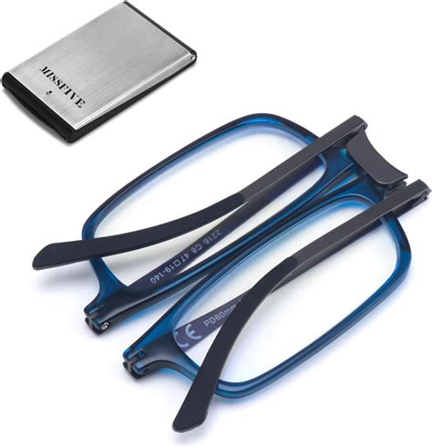 Missfive Premium Folding Reading Glassesultra Thin Lightweight Foldable Portable