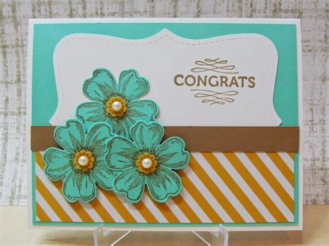 Savvy Handmade Cards Floral Congrats Card