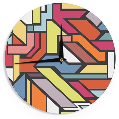 Danny Ivan Abstract Shapes 12 Wall Clock Abstract Shapes Abstract