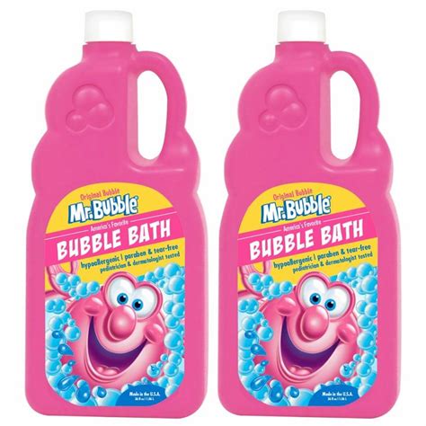 2 Pack Bubble Bath Soap Kids Toddler Mr Bubbles Tear Free Extra Gentle