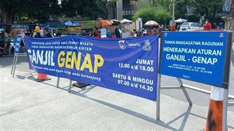 Ganjil Genap Jakarta Rabu Juni Hanya Pelat Genap Boleh Lewat Di