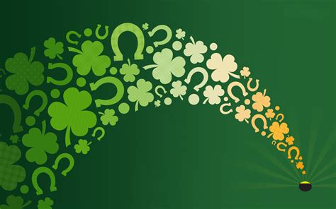 download green shamrocks holiday st patrick s day hd wallpaper