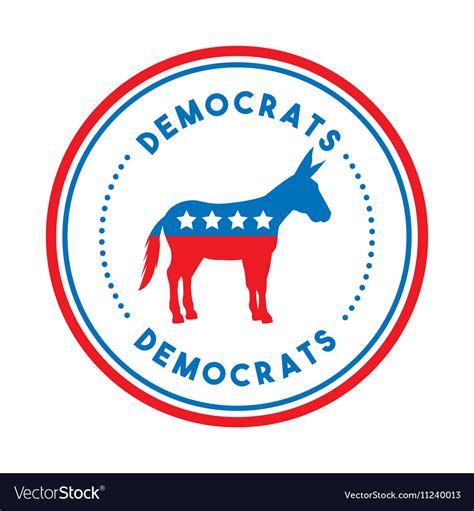 Democrat Political Party Animal Royalty Free Vector Image