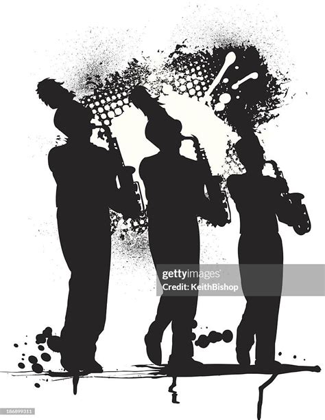 Saxophone Grunge Graphic Marching Band High Res Vector Graphic Getty