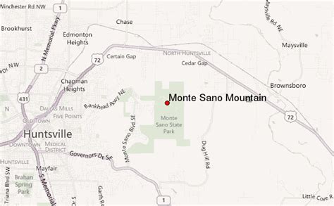 Monte Sano Mountain Mountain Information