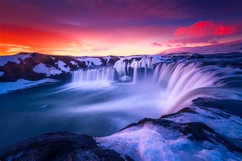 Waterfall Iceland Hd Nature 4k Wallpapers Images