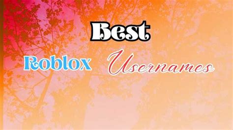 1000 Best Roblox Usernames For Boys And Girls 2023