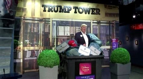 madame tussauds dumps trump s wax figure in trash ahead of election day eurweb