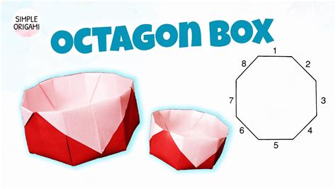 Octagon Box Origami Simple Origami YouTube