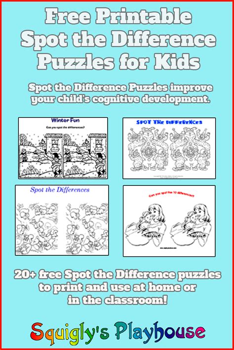 Print Spot The Difference Puzzles Printable Puzzles For Kids Puzzles