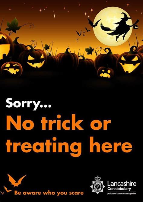 police issue trick or treat warning ahead of halloween blog preston