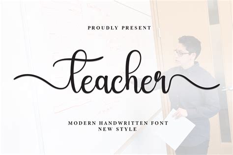 Teacher Font By William Jhordy · Creative Fabrica