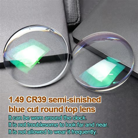 Sf Semi Finied Lens 1 49 Cr39 Uc Hc Hmc Shmc Blue Cut Bifocal Lens Round Top Optical Ophthalmic