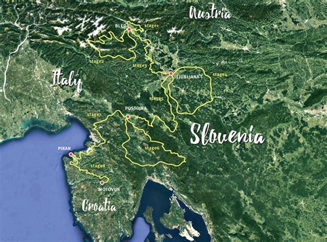 Slovenia Gravel Epic Self Guided Tour Map Selfguidedlife