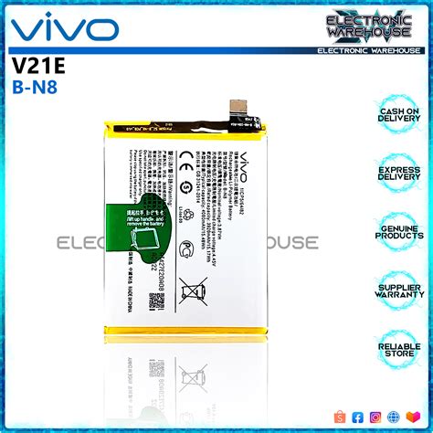 New Vivo V21e Battery B N8 4000mah Capacity Lazada Ph