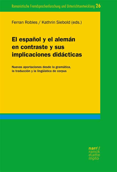 El Español Y El Alemán En Contraste Y Sus Implicaciones Didácticas