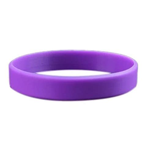 New Hot Fashion Silicone Rubber Elasticity Wristband Wrist Band Cuff Bracelet Bangle Purple In