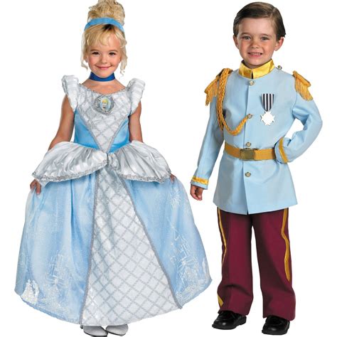Disney Cinderella And Prince Charming Childtoddler Couples Costume