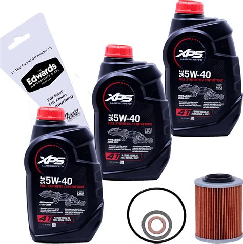 Can-Am XPS 4-Stroke Full Synthetic Oil Change Kit for Can-Am Defender