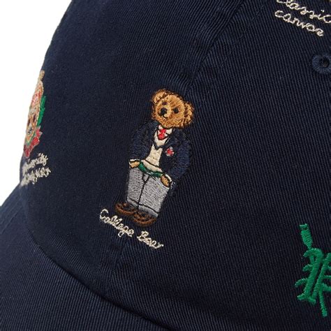 Polo Ralph Lauren Bear Embroidery Cap Navy End