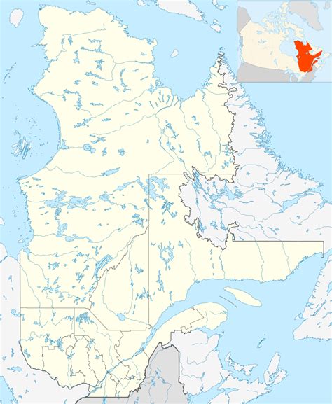 Map Of Québec Location Map Online Maps And Travel